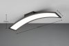 Nowoczesny plafon lampa sufitowa LED czarna metalowa designerska minimalistyczna prostokątna zagięta SIGMA R64861132 Rl